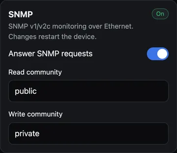 Config: SNMP